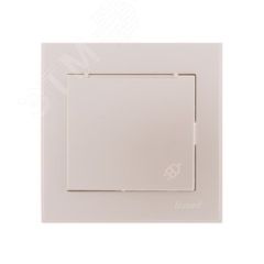 Розетка RAIN с/з с крышкой керамика жемчужно-белый перламутр Lezard 703-3030-123