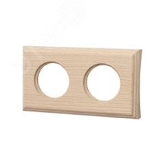 Шедель Рамка 2 постовая для скрытого монтажа (Натурэль на бревно 280мм) Бирони BF4C28-620-10