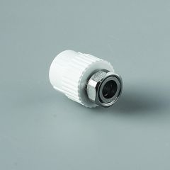 Муфта комбинированная 32 х 1' с накидной гайкой полипропиленовая PPR белый PRO AQUA PA29018