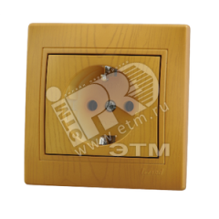 MIRA Розетка без заземления ольха Lezard 701-0701-121