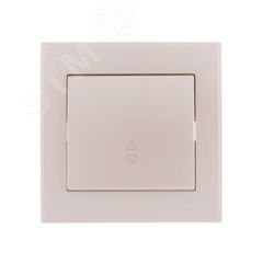 Выключатель RAIN проходной жемчужно-белый перламутр Lezard 703-3030-105