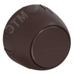 Выключатель одинарный  Rotondo, цвет коричневый OneKeyElectro 7700848