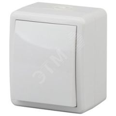 Выключатель IP54, 10АХ-250В, ОУ, Эра Эксперт, Al+Cu, белый,11А-1401-01 ЭРА Б0038816