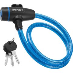 Замок ''Профессионал'', тросовый, 3 ключа в комплекте, длина троса 650мм, d 10мм ЗУБР 37261-65_z01