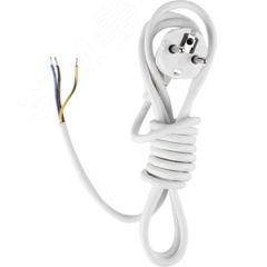 Шнур сетевой с вилкой ПВС 3х1,5-81 белый 2,2 м УПП-5 ВОС г.СПб 99928143