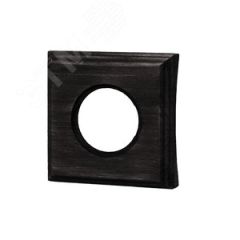 Шедель Рамка 1 постовая (Угольно-черный на бревно 220мм) скрытый монтаж Бирони BF4C22-610-119