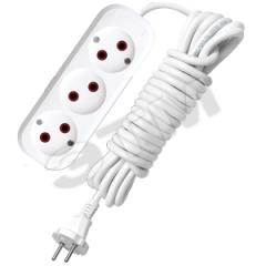 Удлинитель бытовой 3х5м без заземления 6А У6-639М Универсал 639м-05