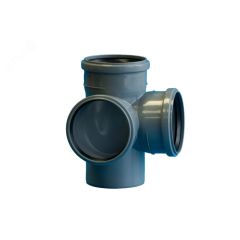 Крестовина двухплоскостная 87.5 град. 110 х 110 х 110 Политэк 1201102