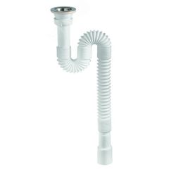 Сифон гофрированный для раковины 1'1/4 х 32/40 мм L800 мм WIRQUIN 30717987