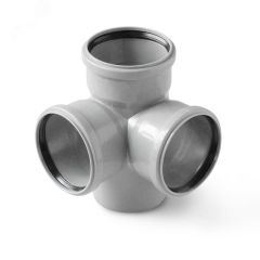 Крестовина 2-х плоскостная левая (Полипропилен) 110x110x 50/87,5 PRO AQUA 711587