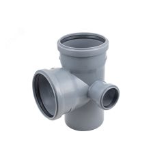 Крестовина двухплоскостная 87.5 град. 110 х 110 х 50 левая Политэк 1201103