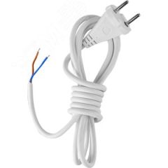 Шнур сетевой с вилкой ПВС 2х0,75-26 белый 1,7 м УПП-5 ВОС г.СПб 99927933