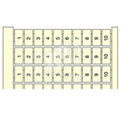 Маркировка вертикальная RC610 (1...100) TE Connectivity ОУЭО ENT1SNA233060R0400