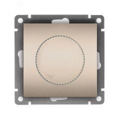 Светорегулятор (Диммер) серия Афина, с/у, 3А, 220В, 500Вт, шампань (еврослот) Универсал A0101-Br