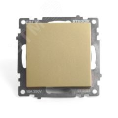 Переключатель перекрестный одноклавишный (механизм) 250В 10А серия Катрин золото STEKKER STEKKER GLS10-7110-08 49221