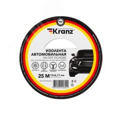 Изолента автомобильная KRANZ полиэстер, 0.17х19 мм, 25 м Kranz KR-09-2916