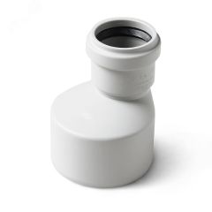 Переход эксц для бесшумной канализации 58x50 (50х50) мм PRO AQUA STPL50058050