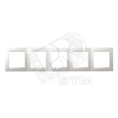 15 Рамка на 5 постов белый Simon 1500650-030