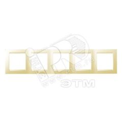 15 Рамка на 5 постов слоновая кость Simon 1500650-031