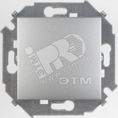 Выключатель одноклавишный, 16А, 250В, винтовой зажим, алюминий Simon 1591101-033