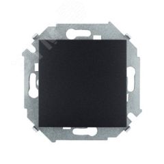Выключатель одноклавишный, скрытой установки, 10А 250В, графит Simon 1591101-038