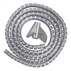 Рукав для кабеля пластиковый спиральный д.15 мм (2 м) и инструмент ST-15 Cabeus PCB-15