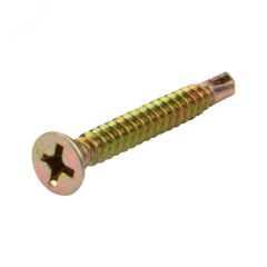 Саморез оконный сверло, 3.9х25, желтый цинк, короб (500 шт./уп.) Kranz KR-01-3722-004