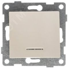 GUSI Bravo механизм выключателя 1кл. (инд), скрытая  установка,  10А, 250В. Цвет: бежевый. GUSI Electric С10В18-003