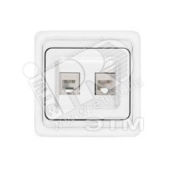 Розетка Валери компьютерная + TF белая Универсал В0135