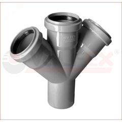 Крестовина 110/110/50x45 градусов для внутренней канализации VALFEX 27111150