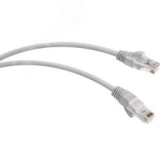 Патч-корд U/UTP категория 5е 2xRJ45 неэкранированный серый LSZH 3м WRline WRline WR-PC-RJ45-UTP-5E-3-GY