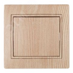 Выключатель Intro Plano 1-101-11 одноклавишный 10А-250В, IP20, СУ, сосна ЭРА Б0053728