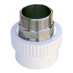 Муфта комбинированная 32 х 1' НР под ключ полипропиленовая PPR белая VALFEX 10135032