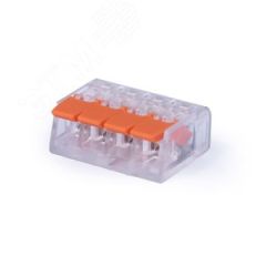 Клемма соединительная универсальная 4-х проводная с рычагом 0.14-2.5/4.0 (10шт) Cabeus MX-414