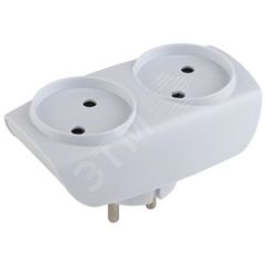 Тройник 2гн, без заземл. (белый) (10/60/1500) SP-2-W ЭРА C0045520