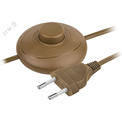 Шнур NPS-FS01-170-2x0.5-BR 1.7м с выкл. корич. Nav Navigator Group 61718