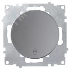 Переключатель одинарный, цвет серый (серия Florence) OneKeyElectro 2172844