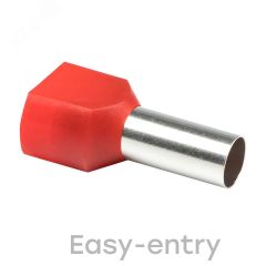 Наконечник штыревой втулочный изолированный НШвИ(2) 10.0-14(50шт) EKF nhvi2-10,0-14