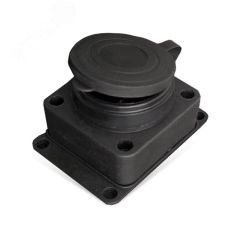 Розетка настенная с заглушкой c заземлением каучук 16А 250В IP44(еврослот) Универсал 602229