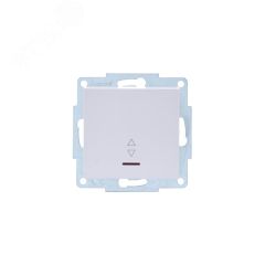 VESNA Выключатель проходной с подсветкой белый Lezard 742-0288-114