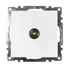 Розетка телевизионная, 75 Ом, 5-862МГц, серия Катрин, белый, STEKKER GLS00-7108-01