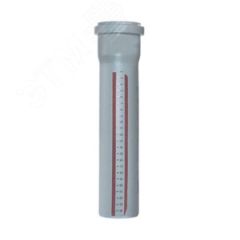 Труба канализационная 90 х 150 мм НТЕМ однораструбная, серая Ostendorf 114000