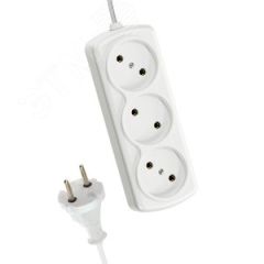 Удлинитель КОСМОС 6А 3 гн ШВВП 2*0,75 5м КОСМОС YKsm5m-3g(6A)E