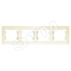 Defne Рамка 4 поста бежевая Makel 42010704