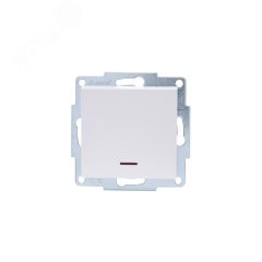 VESNA Выключатель с подсветкой белый Lezard 742-0288-111
