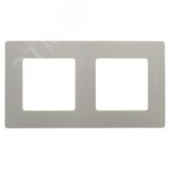 ETIKA Рамка 2 поста светлая галька Daccord/Legrand 672522