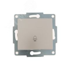 KARINA Кнопка звонка жемчужно-белый перламутр (10шт/120шт) Lezard 707-3088-103