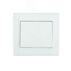 Выключатель одноклавишный, проходной, белый Makel 42001005