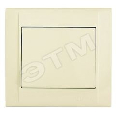 Выключатель одноклавишный, проходной, бежевый Makel 42010005