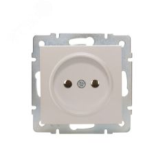 Vesna Розетка б/з жемч. бел. перл. Lezard 742-3088-121B